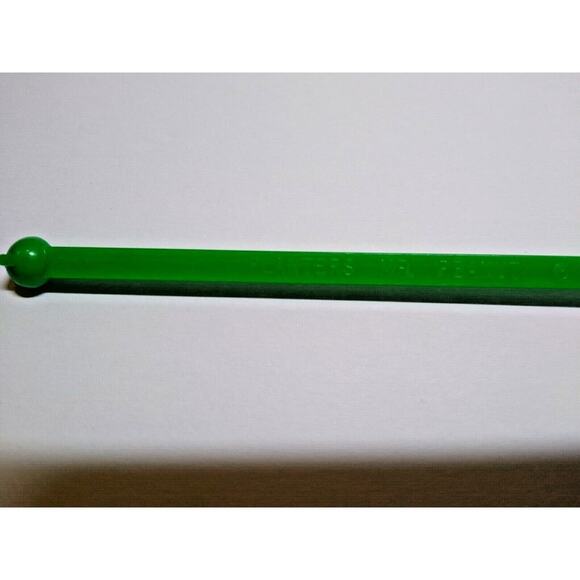 Mr Peanut Swizzle Stick 1950s Vintage Green Plastic Planters Peanuts Kitchenware - Picture 5 of 6